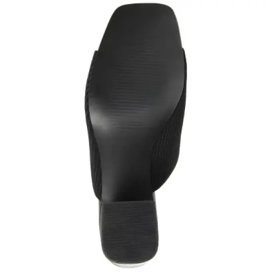 Journee Collection Womens Lorenna Open Square Toe Block Heel Sandals image {4}