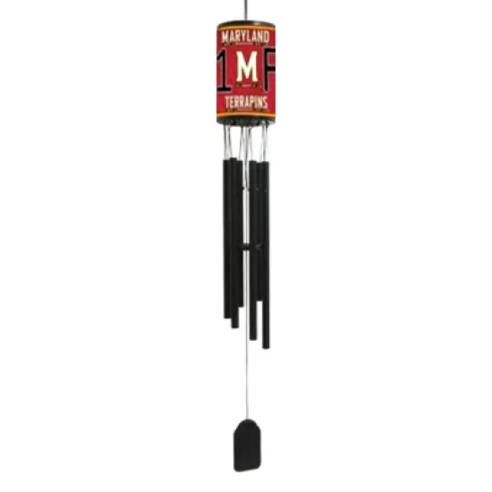 NCAA Wind Chime, #1 Fan with Team Logo - Maryland Terrapins image {2}