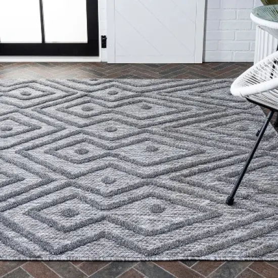 Balansat Moroccan Diamond Indoor/Outdoor Area Rug - JONATHAN Y image {6}