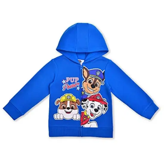Nickelodeon Boy's Paw Patrol 3 Piece Active Wear Coordinates, Graphic Printed Zip Up Hoodie, T-Shirt, and Joggers Set for toddler image {3}