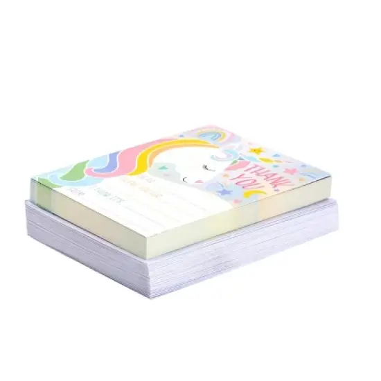 Pipilo Press 36 Pack Unicorn Fill in the Blank Thank You Cards with Envelopes for Kids, 5.5 x 4.2 in image {6}