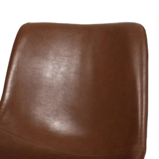 Jarvi Contemporary Upholstered Swivel Office Chair with Rolling Casters - Christopher Knight Home image {9}