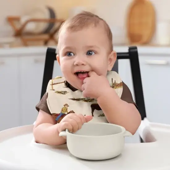 Sweet Jojo Designs Boy Fabric Baby Bibs Wild West Collection 3pc image {5}