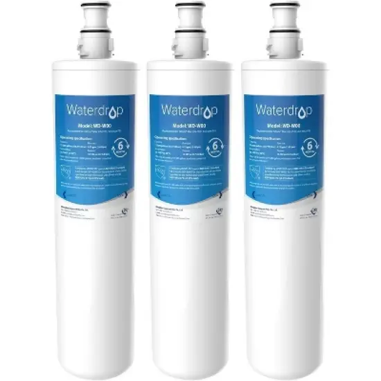 Waterdrop 3US-MAX-F01 Maximum Under Sink Water Filter, Replacement for Advanced 3US-PF01, Pack of 3 image {8}