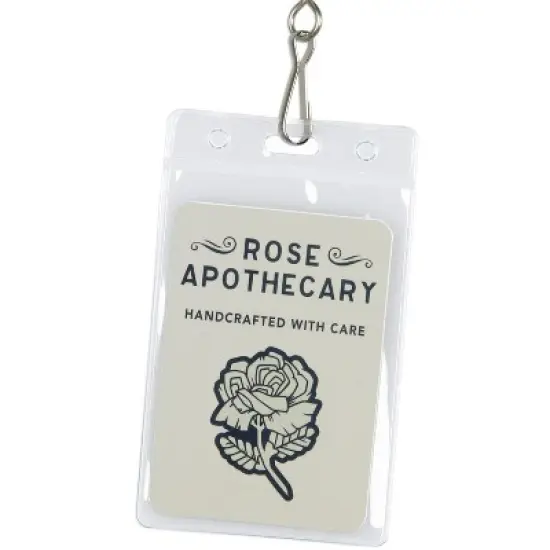 Schitts Creek Lanyard ID Badge Holder Rose Apothecary Badge Keychain Lanyard image {2}