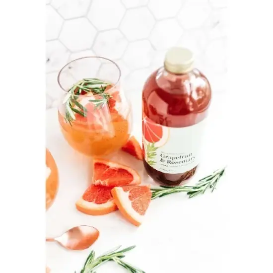 Wood Stove Kitchen Grapefruit & Rosemary Cocktail and Mocktail Mixer, 16 fl oz image {2}