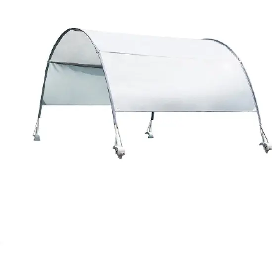 Intex 28054E Protective UPF 50 Plus Easy to Install Waterproof Canopy Cover for 9 Foot or Smaller Rectangular Swimming Pools, Grey image {5}