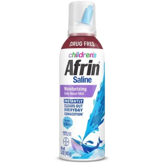 Afrin Children's Saline Moisturizing Daily Nasal Mist - Saline - 5 fl oz image {10}