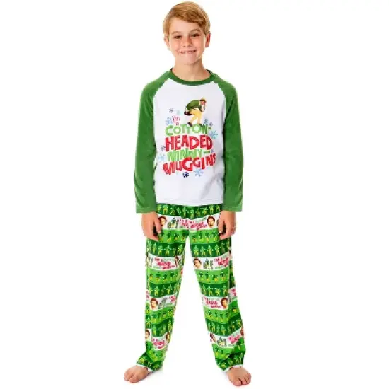 Elf The Movie Boys' Film Cotton-Headed Ninny-Muggins Sleep Pajama Set Multicolored image {3}