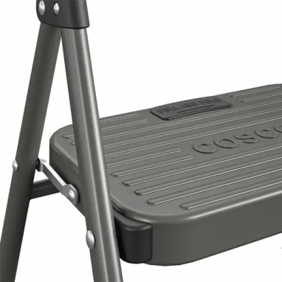 Cosco 1 Step All Steel Step Stool: Black, Folding Step Stool for Adults, Single Step, 225 lb Capacity, No Assembly Required image {3}