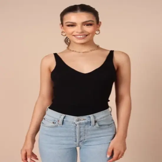 Petal and Pup Womens Gemma V Neck Tank Top image {10}