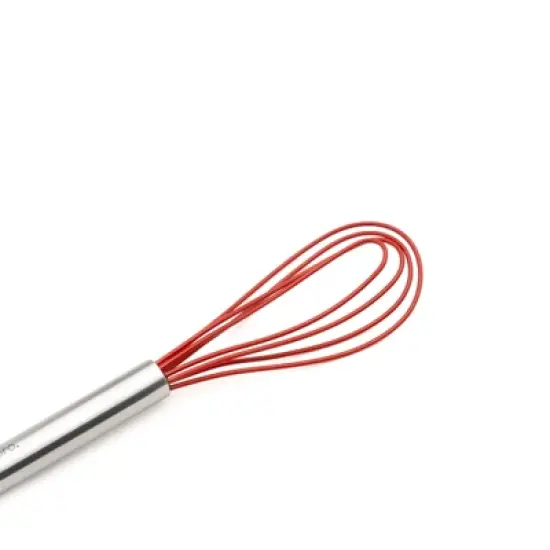 Cuisipro 8 Inch Silicone Flat Whisk, Red image {4}