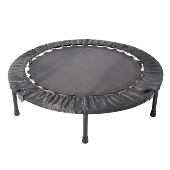 QingMoon 40 Inch Foldable Trampoline With Non-slip Rubber Cover,  Adjustable Foam Handle, Ideal For Fitness, Sports, And Outdoor Recreation image {9}
