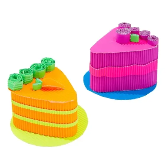 64 Pack Corrugated Cardboard Sheets for Arts and Crafts, School Projects, 8 Bright Colors, 8.3 x 11.8 in image {4}