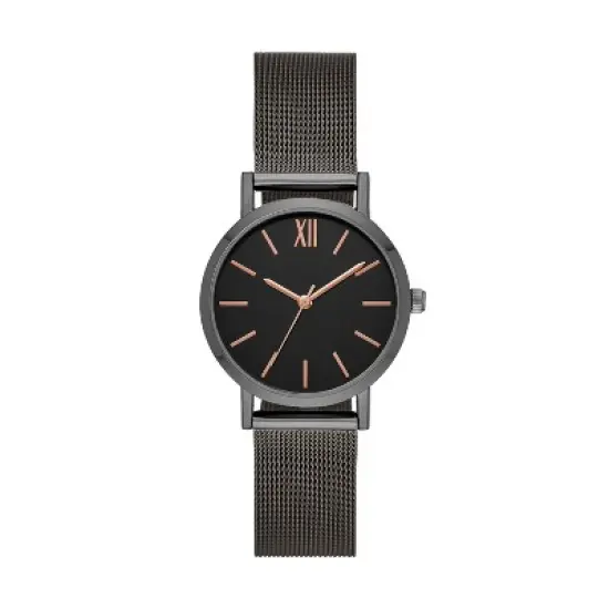 Women's Mesh Strap Watch - A New Day&trade; Gray image {1}
