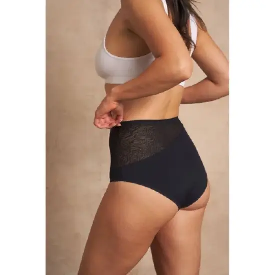 Saalt Leak Proof Period Underwear Regular Absorbency - Soft-Stretch European Lace High Waist Briefs image {8}