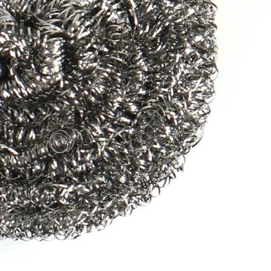 Unique Bargains Kitchen Household Stainless Steel Scrubber Cleaning Ball 2 Pcs image {2}