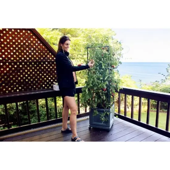 Emsco 59.25" XL Trellis Tower: Portable Vertical Garden, Swivel Casters, Tool-Free Setup, Polyethylene image {7}