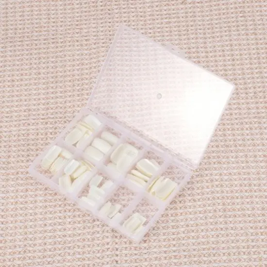 Unique Bargains Women's Elegant Fake Nails White 120-pieces Per Set image {4}