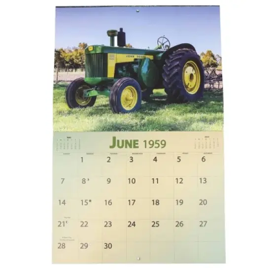 2026 Vintage John Deere Calendar Featuring 1959 Tractors image {4}