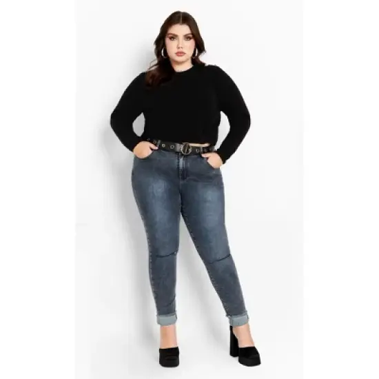 Women's Plus Size Royal Sweater - black | CITY CHIC image {2}