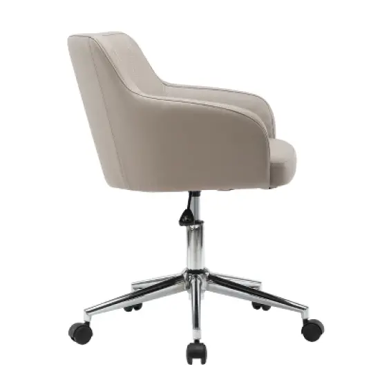 Comfy and Classy Home Office Chair- Beige- Techni Mobili image {2}