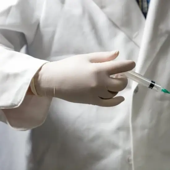 AMMEX Professional Ivory Latex Exam Gloves - Light Duty, Medical Grade - Great for Medical, Dental, Veterinary, Tattoo, and Household and Cleaning image {4}