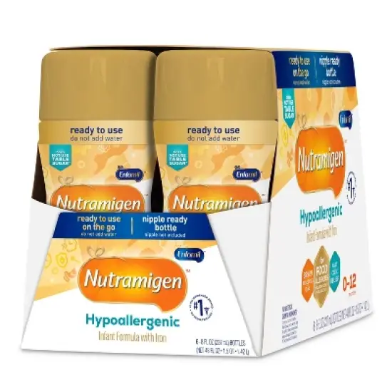 Enfamil Nutramigen Hypoallergenic Ready to Feed Infant Formula - 8 fl oz Each/6ct image {11}