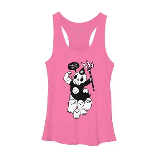 Women's Design By Humans Super Duper Necromancer By obinsun Racerback Tank Top image {3}