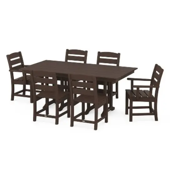 Lakeside 7pc Farmhouse Dining Set - POLYWOOD image {5}