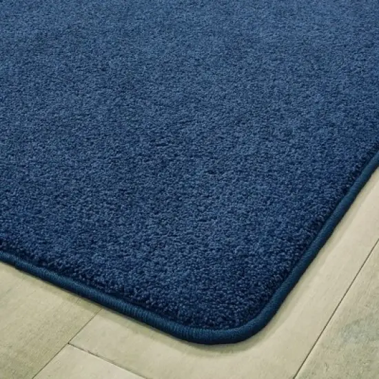 Carpets For Kids KIDply Soft Solids - 6' x 9' Rectangle - Midnight Blue image {1}