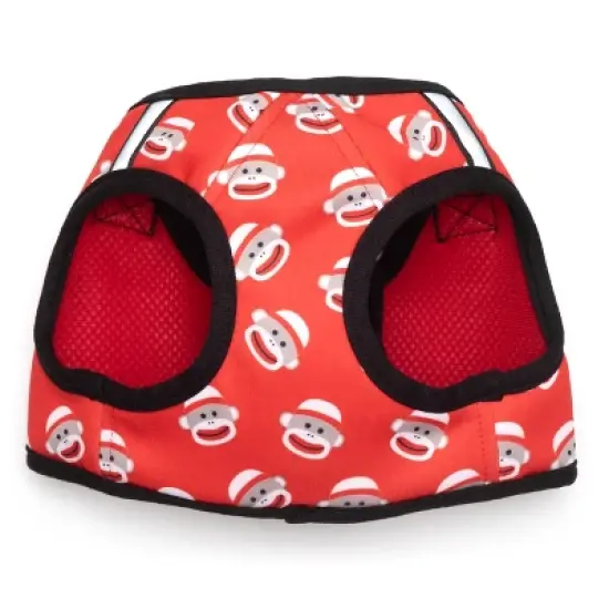 The Worthy Dog Sock Monkey Sidekick Harness Vest image {1}