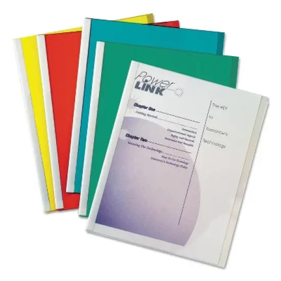 C-Line Report Covers with Binding Bars Vinyl Assorted 8 1/2 x 11 50/BX 32550 image {3}