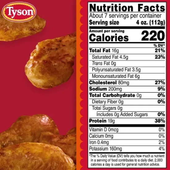 Tyson Chicken Wings - Frozen - 40oz image {6}