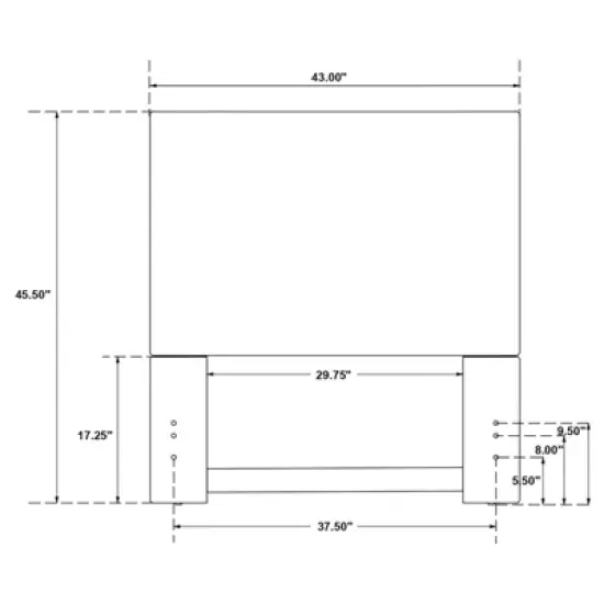 Coaster Twin Kosmo Transitional Rectangular Upholstered Headboard Sand image {9}