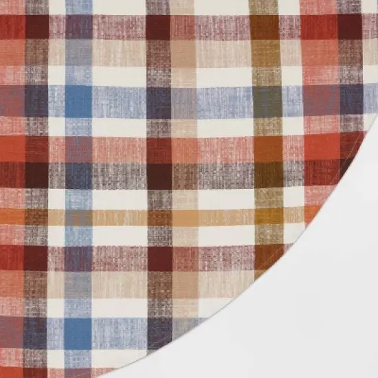 70" Round Plaid Woven Cotton Tablecloth - Threshold&trade; image {2}