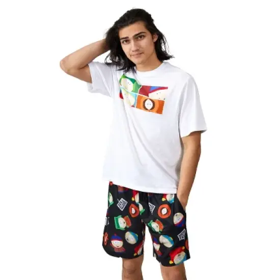 South Park Main Character Grid Men's 2-Pack T-shirt & Lounge Short Sleep Set image {2}