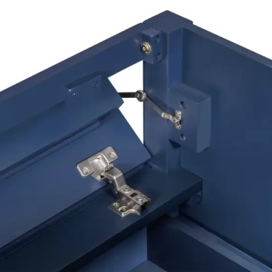 24" Bathroom Vanity with Top Sink and 2 Drawers, Blue - ModernLuxe image {9}