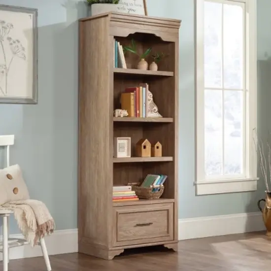 29.92" Rollingwood Country 4 Shelf Bookcase Brushed Oak - Sauder image {1}