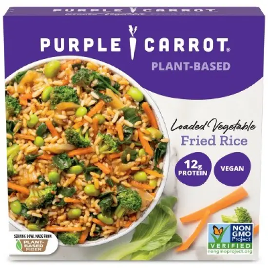 Purple Carrot Vegan Frozen Plant Based Loaded Vegetable Fried Rice - 10.75oz image {6}