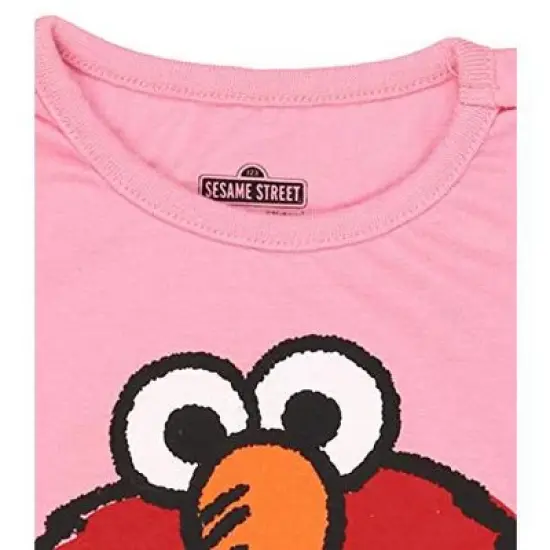 Sesame Street Girl's Elmo Short Sleeve Graphic Tee Shirt image {6}