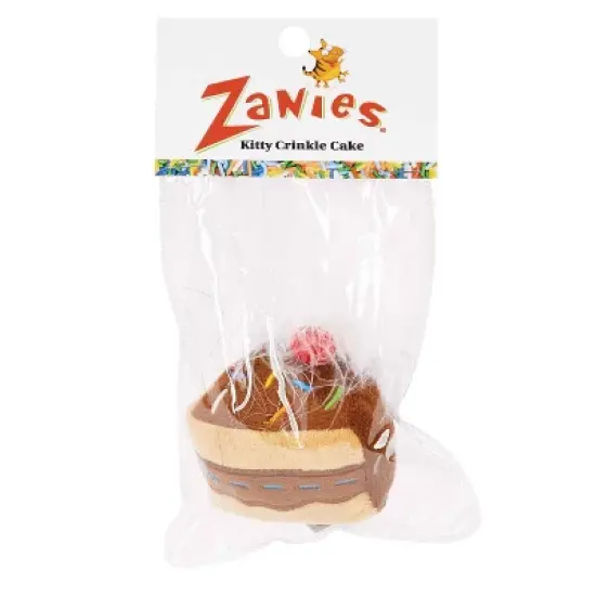 Zanies Kitty Krinkle Cakes with Feather - 4" image {3}