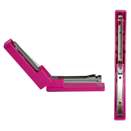 JAM Paper Modern Desk Stapler - Pink: Office Supplies, Plastic, 1.12" Height, 2.5" Width image {3}