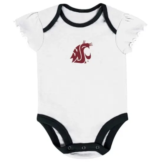 NCAA Washington State Cougars Infant Girls' 3pk Bodysuit Set image {2}