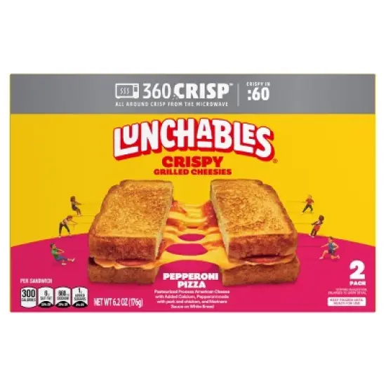 Lunchables Pepperoni Frozen Grilled Cheesies - 2ct/6.2oz image {7}
