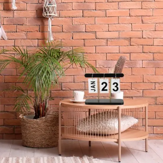 Unique Bargains Wooden Flip Desk Calendar 1 Pc image {5}