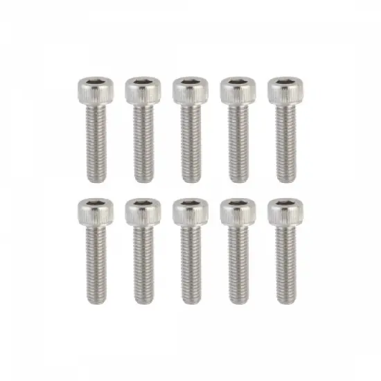 SUNLITE Stainless Steel Socket Cap Bolts M5x.80TP 20mm Length Bag of 10 image {1}