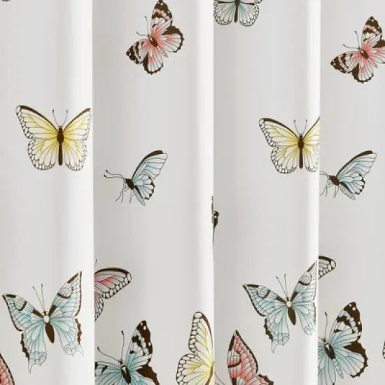 2pc Flutter Butterfly Window Curtain Set Pink - Lush D&eacute;cor image {2}