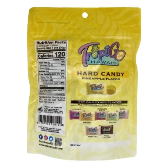 Enjoy Hard Candy Pineapple - 5oz image {1}