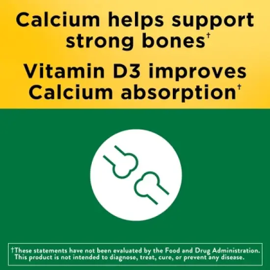 Nature Made Calcium 600 mg with Vitamin D3 Tablets - 60ct image {4}